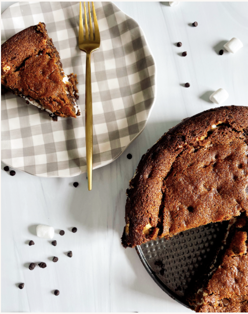 S’mores Stuffed Chocolate Chip Cookie by Spoons N Spices - FoodSocial